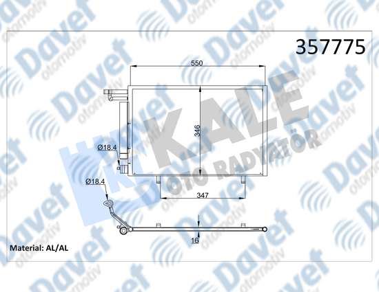 43-1922 Klima Radyatoru Ford Fiesta Vi 1.4 Tdci 2008-2012